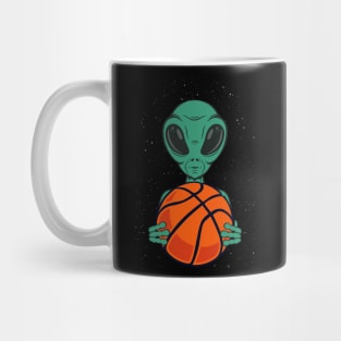 Basketball Alien,  Alien Playing Basketball Sport Mug